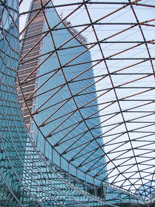 Struttura tubolare copertura piazza